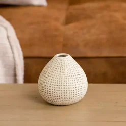 Outlet Mini Ceramic Natural Textured Vase, 4 in. Vases