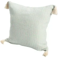 Outlet Mint Trapeze Organic Cotton Throw Pillow Pillows