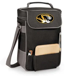 Kirklands Home Barware|Missouri Tigers Wine & Cheese Tote Black