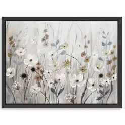 Kirklands Home Canvas Art|Misty Meadow Black Framed Canvas Art Print