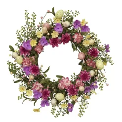 Sale Mixed Floral and Easter Egg Wreath Easter Decorations