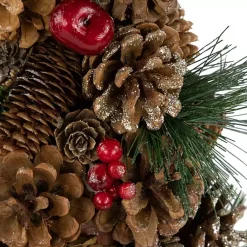 Online Mixed Foliage and Apple Cone Christmas Tree Christmas Decorations