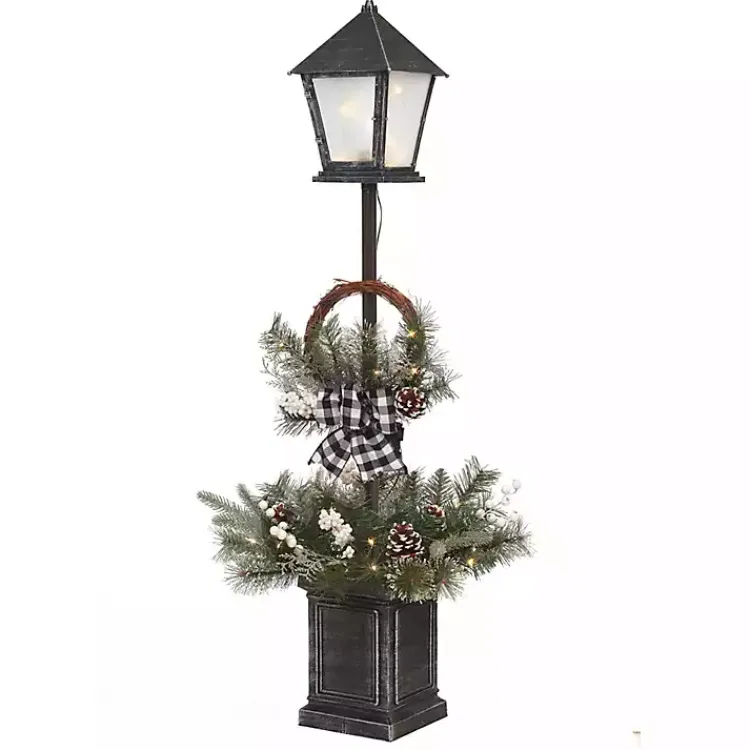 Online Mixed Pine Black LED Christmas Lantern Christmas Decorations