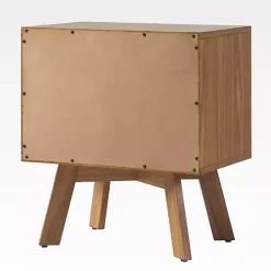 Kirklands Home Nightstands|Mocha Wood Mid-century Modern Nightstand Brown