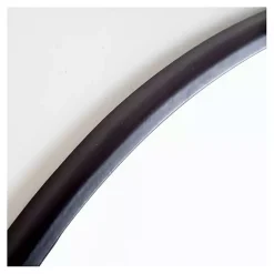Kirklands Home Framed Mirrors|Modern Metal Round Wall Mirror Black