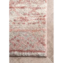 Kirklands Home Area Rugs|Modern Hattie Area Rug, 8x10 Pink
