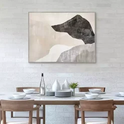 Kirklands Home Canvas Art|Modern Landscape Framed Canvas Art Print Gray