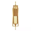 Clearance Modern Warm Wood and Gold Sconce Sconces