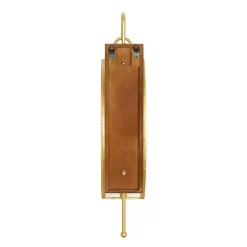 Clearance Modern Warm Wood and Gold Sconce Sconces