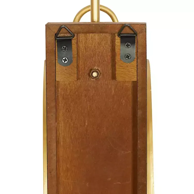 Clearance Modern Warm Wood and Gold Sconce Sconces