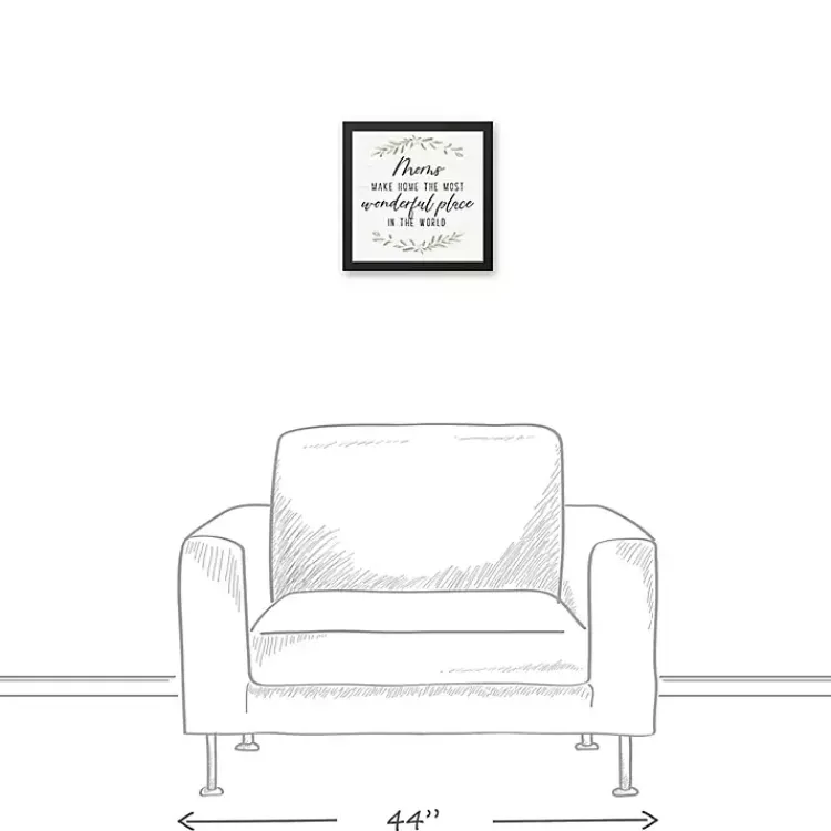 Kirklands Home Wall Quotes & Signs|Mom Make Home Wonderful Framed Canvas Print