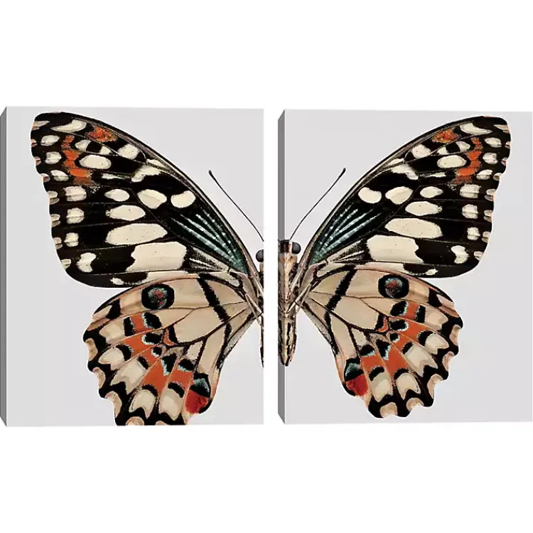 Kirklands Home Canvas Art|Monarch Butterfly I & II Canvas Prints, Set of 2