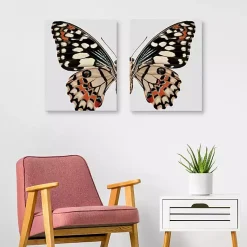 Kirklands Home Canvas Art|Monarch Butterfly I & II Canvas Prints, Set of 2