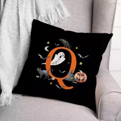 Sale Monogram Q Halloween Indoor/Outdoor Pillow Halloween