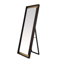 Kirklands Home Full Length & Floor Mirrors|Montauk LED Full Length Mirror Gold