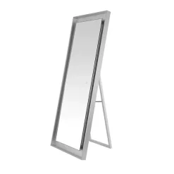 Kirklands Home Full Length & Floor Mirrors|Montauk LED Full Length Mirror Silver