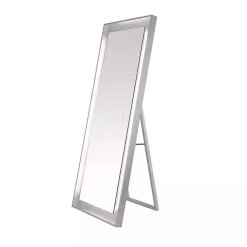 Kirklands Home Full Length & Floor Mirrors|Montauk LED Full Length Mirror Silver