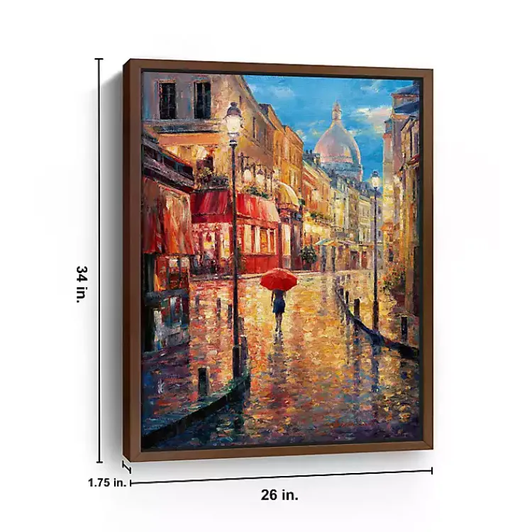 Kirklands Home Canvas Art|Montmartre Evening Framed Canvas Art Print