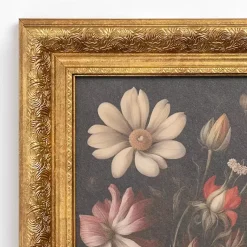 Kirklands Home Framed Art|Moody Mixed Floral Framed Art Print