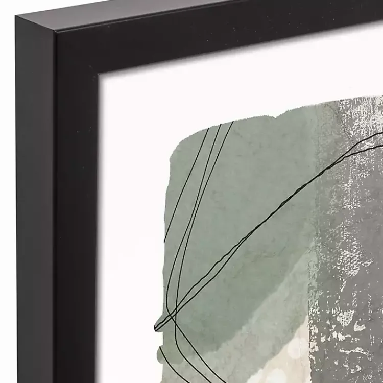 Kirklands Home Canvas Art|Moody Toned Abstract Framed Canvas Art Print Multi