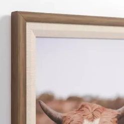 Kirklands Home Canvas Art|Moove Over Framed Canvas Art Print Brown