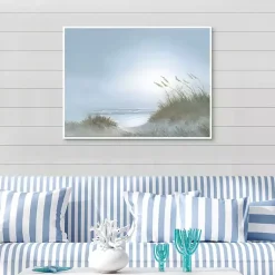 Kirklands Home Canvas Art|Morning Dunes Framed Canvas Art Print Multi