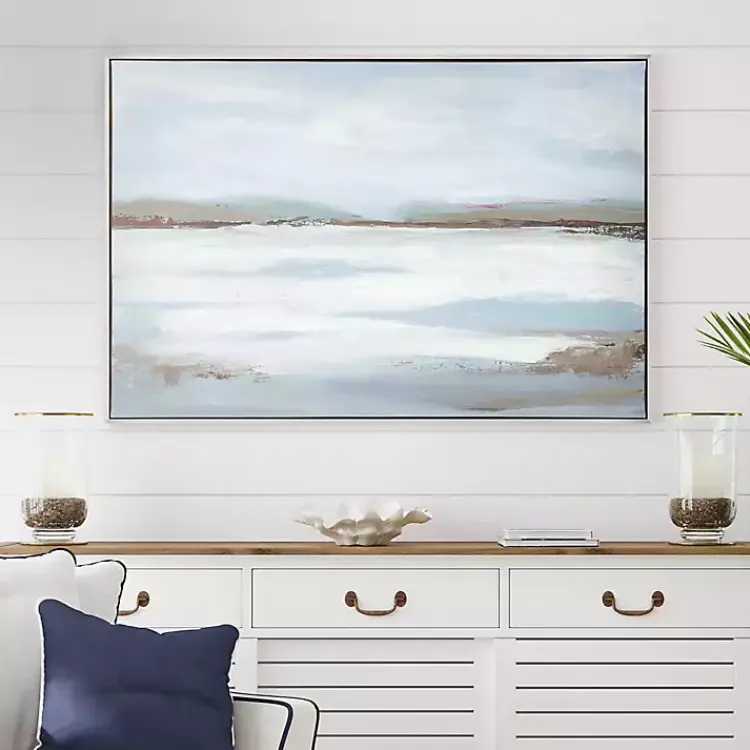 Kirklands Home Canvas Art|Morning Sea Framed Canvas Art Print