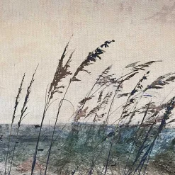 Kirklands Home Canvas Art|Morning Sea Grass Light Canvas Art Print