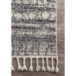 Kirklands Home Area Rugs|Moroccan Tassel Area Rug, 5x8 Gray