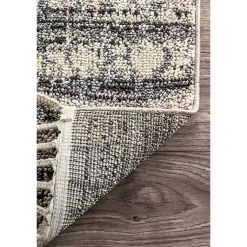 Kirklands Home Area Rugs|Moroccan Tassel Area Rug, 5x8 Gray