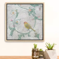 Kirklands Home Canvas Art|Mosaic Bird I Framed Canvas Art Print