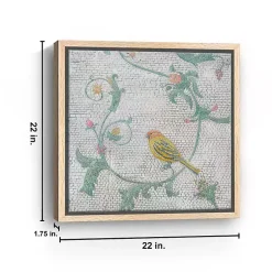 Kirklands Home Canvas Art|Mosaic Bird I Framed Canvas Art Print