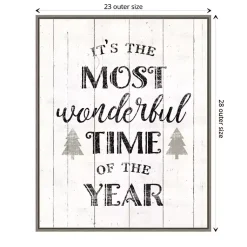 Online Most Wonderful Time Framed Canvas Print Christmas Art & Wall Decor
