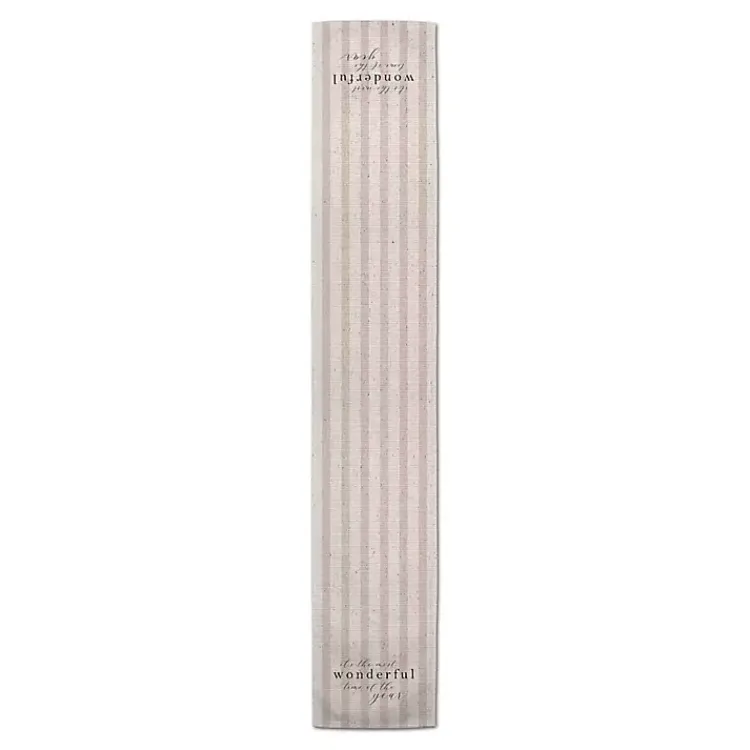 Outlet Most Wonderful Time of the Year Runner, 90 in. Christmas Dining & Entertaining