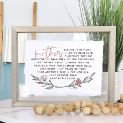 Kirklands Home Wall Quotes & Signs|Mothers Believe in Us Framed Wall Plaque