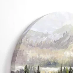 Kirklands Home Canvas Art|Mountain Top Forest Arched Canvas Art Print