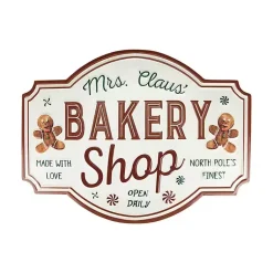 Discount Mrs. Claus Bakery Shop Wall Plaque Christmas Art & Wall Decor