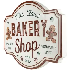 Discount Mrs. Claus Bakery Shop Wall Plaque Christmas Art & Wall Decor