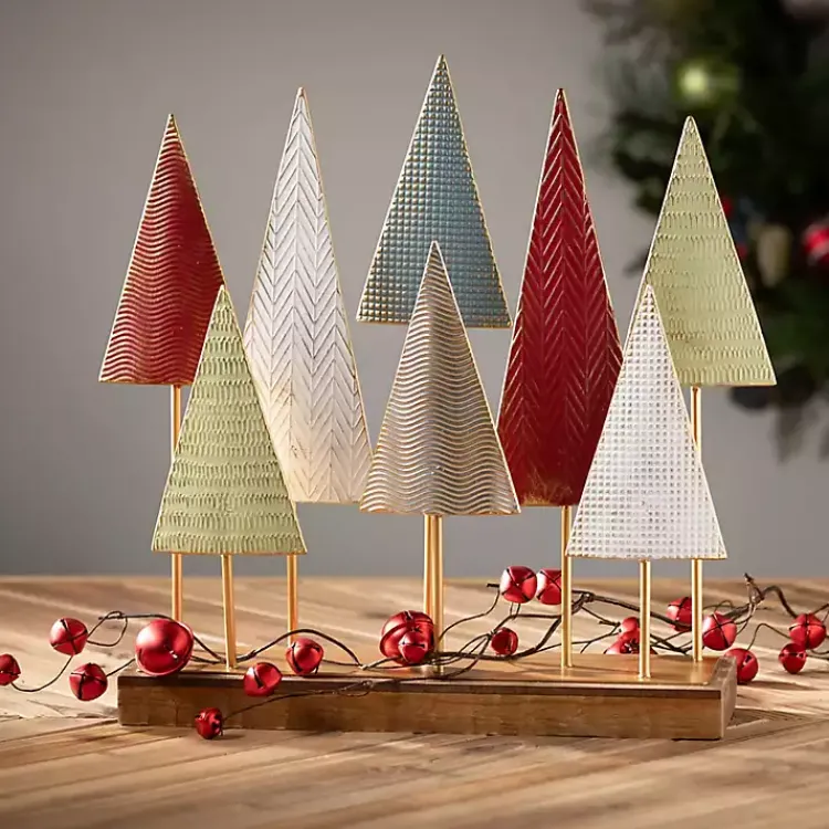 Best Color Metal Tabletop Trees Christmas Decorations
