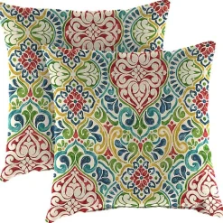 Kirklands Home Outdoor Cushions & Pillows|Multi Fiorella Outdoor Pillows, Set of 2