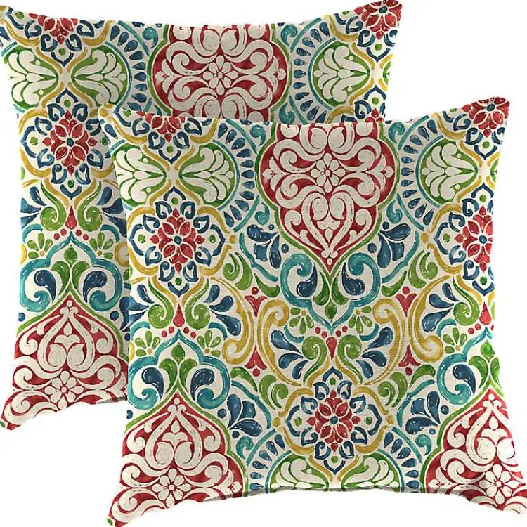 Kirklands Home Outdoor Cushions & Pillows|Multi Fiorella Outdoor Pillows, Set of 2