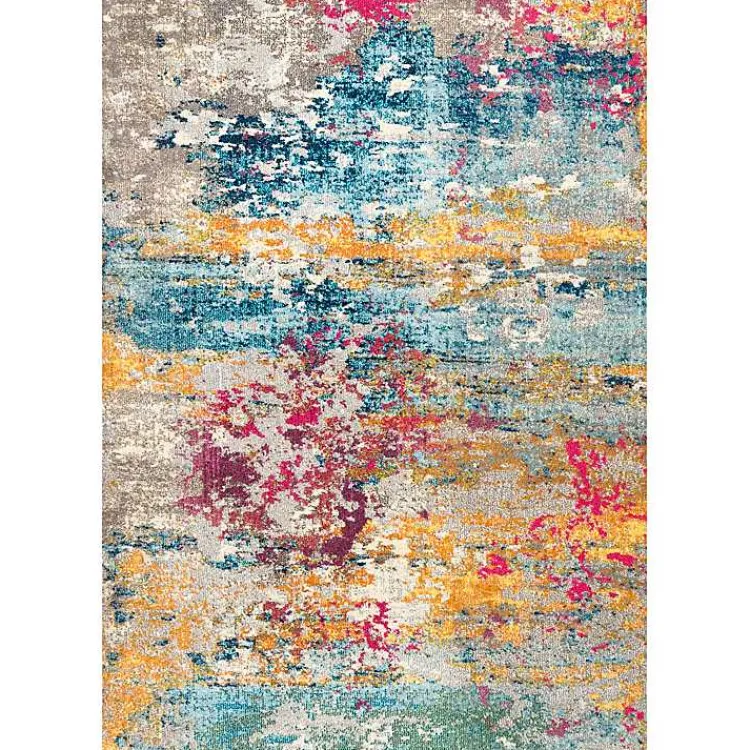 Kirklands Home Area Rugs|color Abstract Pattern Area Rug, 7x10 Multi