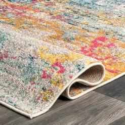 Kirklands Home Area Rugs|color Abstract Pattern Area Rug, 7x10 Multi