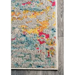 Kirklands Home Area Rugs|color Abstract Pattern Area Rug, 7x10 Multi