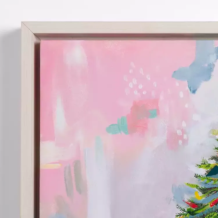 Online Multicolor Abstract Tree Framed Canvas Art Print Christmas Art & Wall Decor