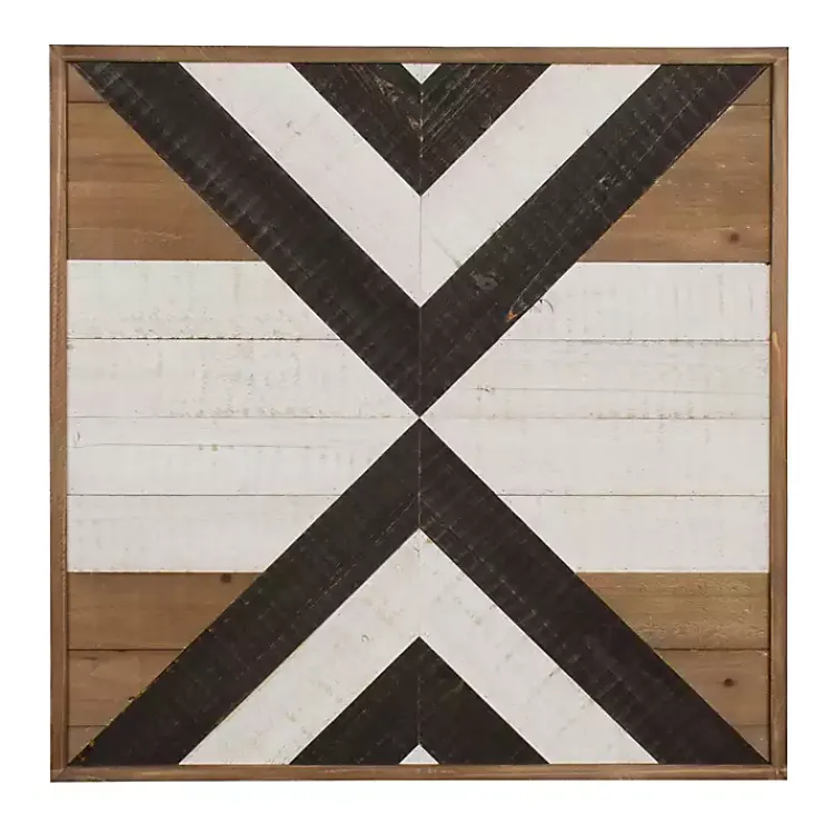 Kirklands Home Wall Plaques|Multicolor Baralt Shiplap Wood Wall Plaque