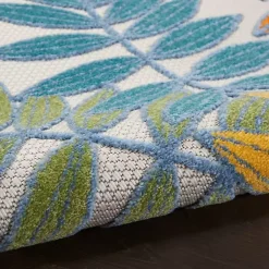 Kirklands Home Outdoor Rugs|color Botanical Outdoor Area Rug, 6x9 Multi