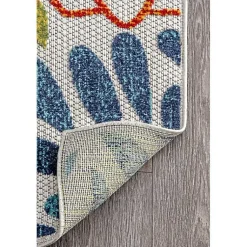 Kirklands Home Outdoor Rugs|Multicolor Burst Indoor/Outdoor Area Rug, 5x8