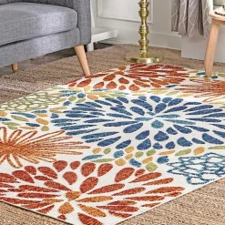 Kirklands Home Outdoor Rugs|color Burst Indoor/Outdoor Area Rug, 8x10 Multi