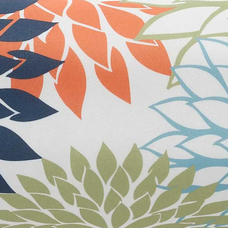 Kirklands Home Outdoor Cushions & Pillows|color Floral Outdoor Bolster Pillow Multi